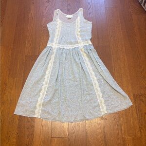 Gunne Sax Vintage 80s Sheer Floral Dress